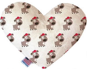 Fresh Pup 6 inch Canvas Heart Dog Toy