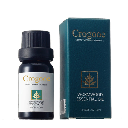 Crogooe-Wormwood Essential Oil,100  Pure Oil Blend ContainsMoroccan Argan Oil For Facial Skin, Hair, Body,Therapeutic Grade 10 ML