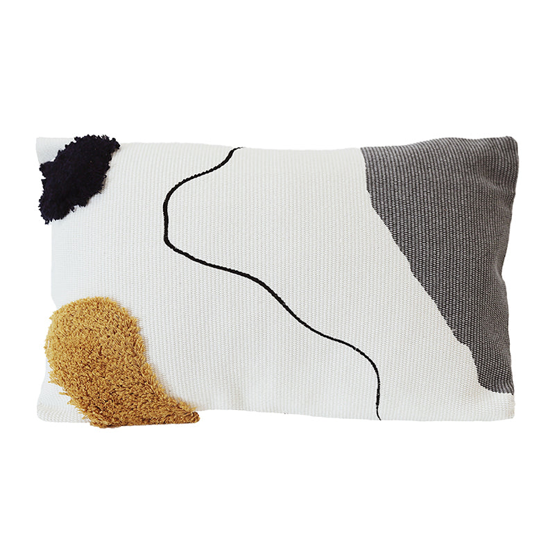 Abstract Line Tufted Throw Pillow Cushion Square Pillow Waist Pillow