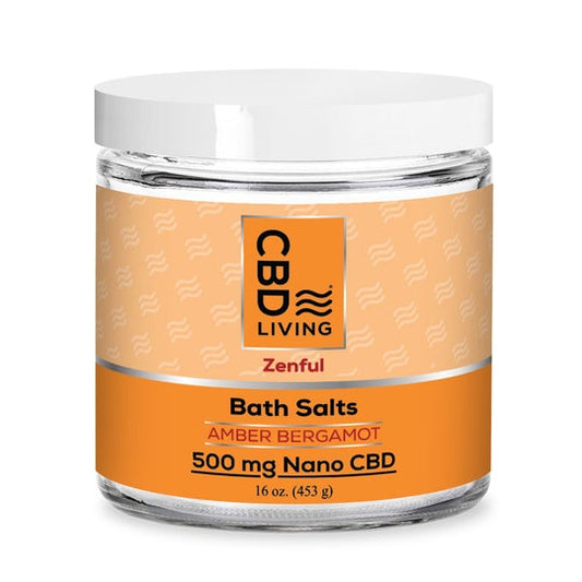 CBD Bath Salts 500 mg - Amber Bergamot