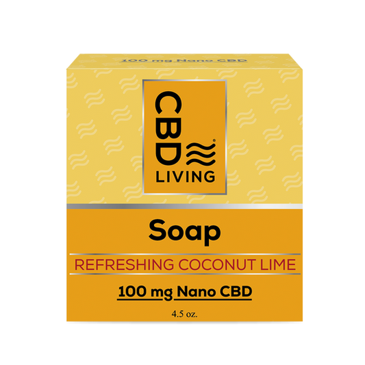 CBD Bath Soap 500 mg - Refreshing Coconut Lime (Two Bars)