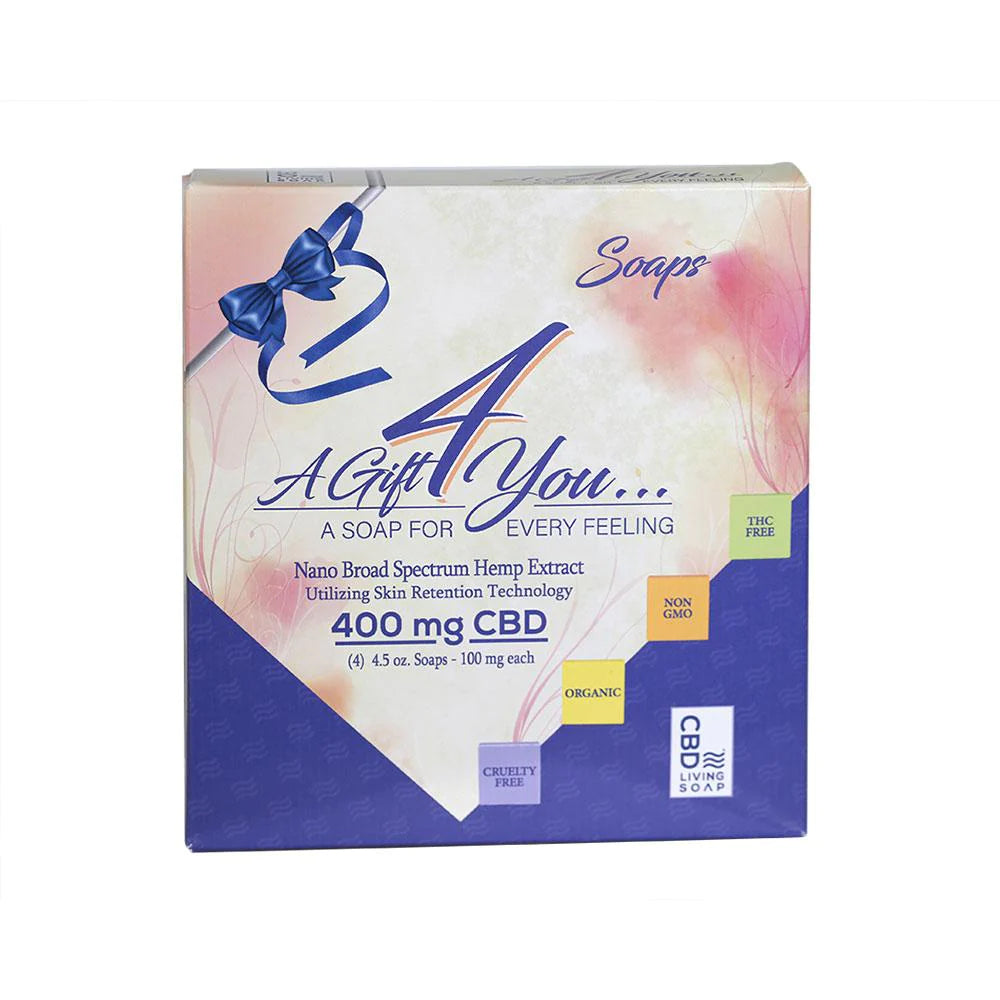 CBD Soaps Gift Set 400 mg - 4 Pack Set