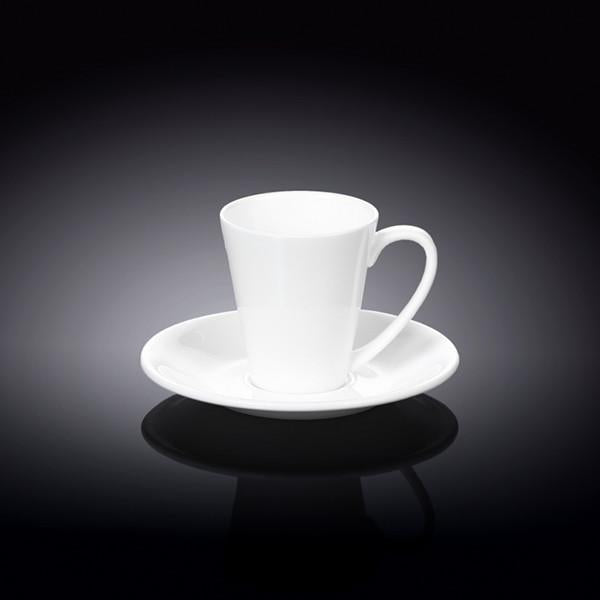 White 4 Oz | 110 Ml Coffee Cup & Saucer