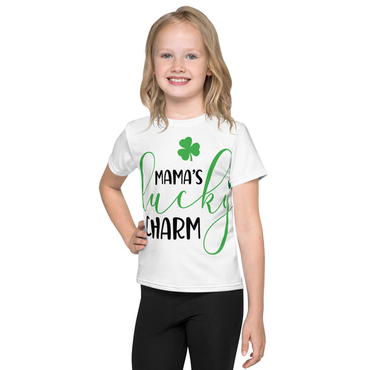 Kids crew neck t-shirt - Mama's Lucky Charm
