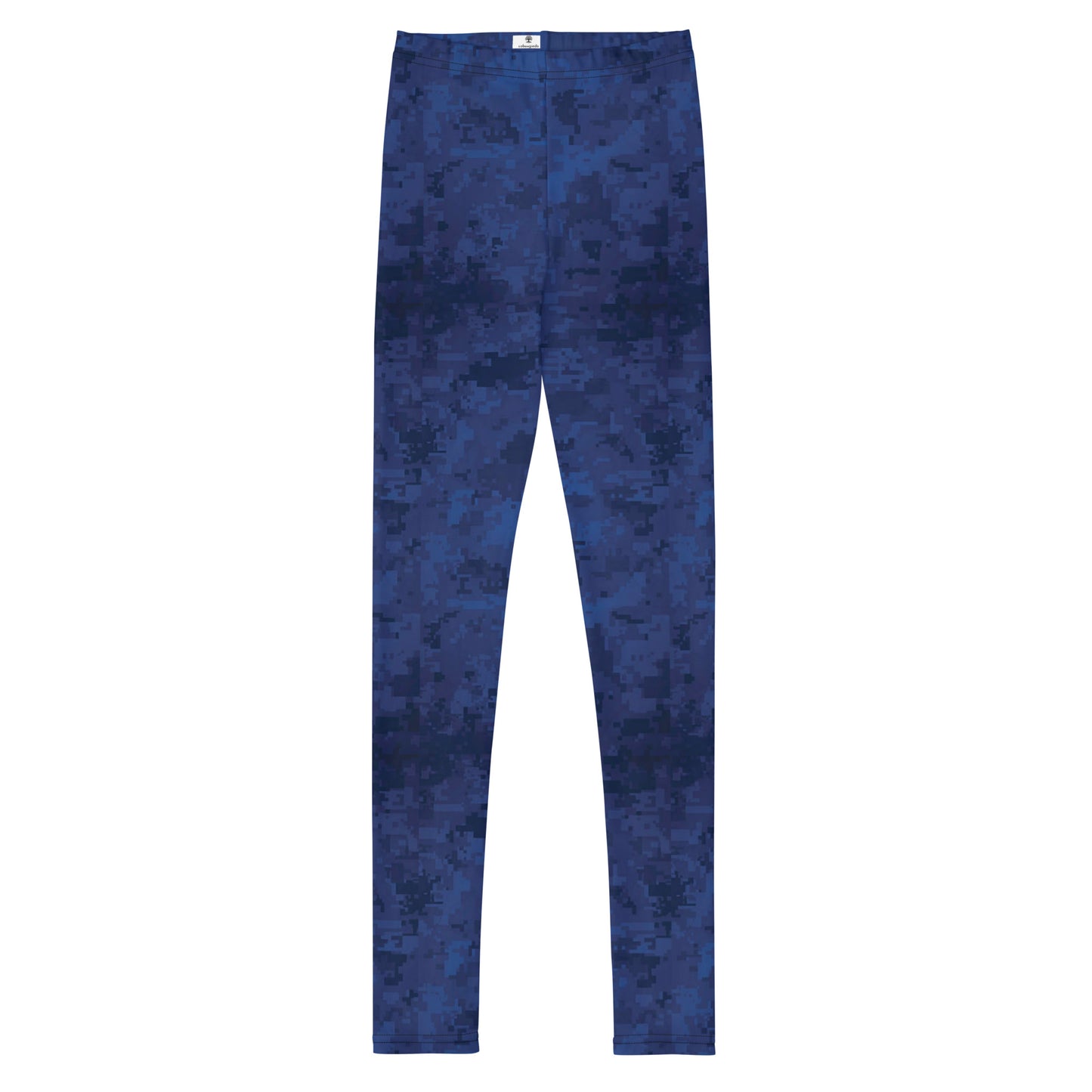 Youth Leggings - Blue Camouflage