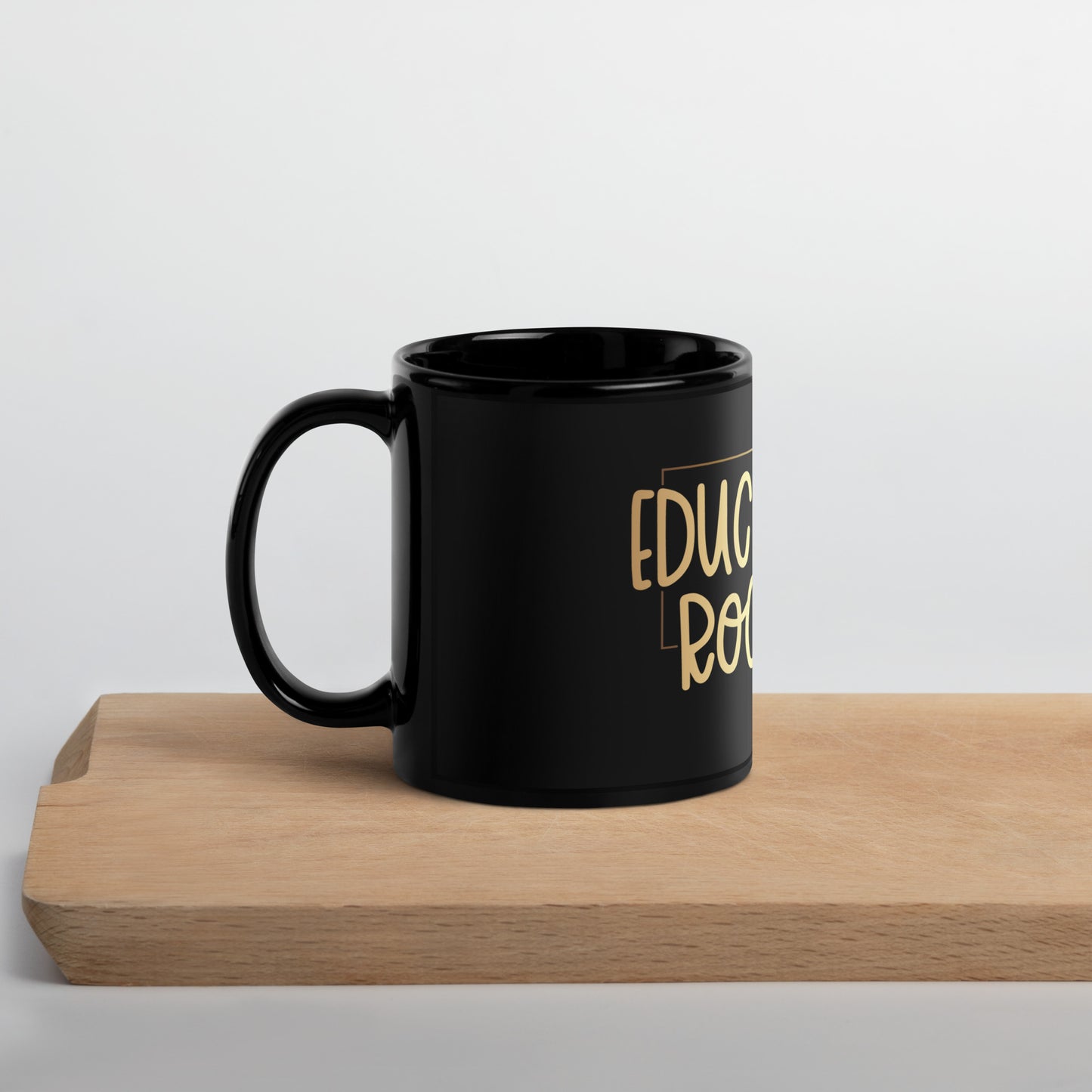 Black Glossy Mug - Teacher Educational Rockstar