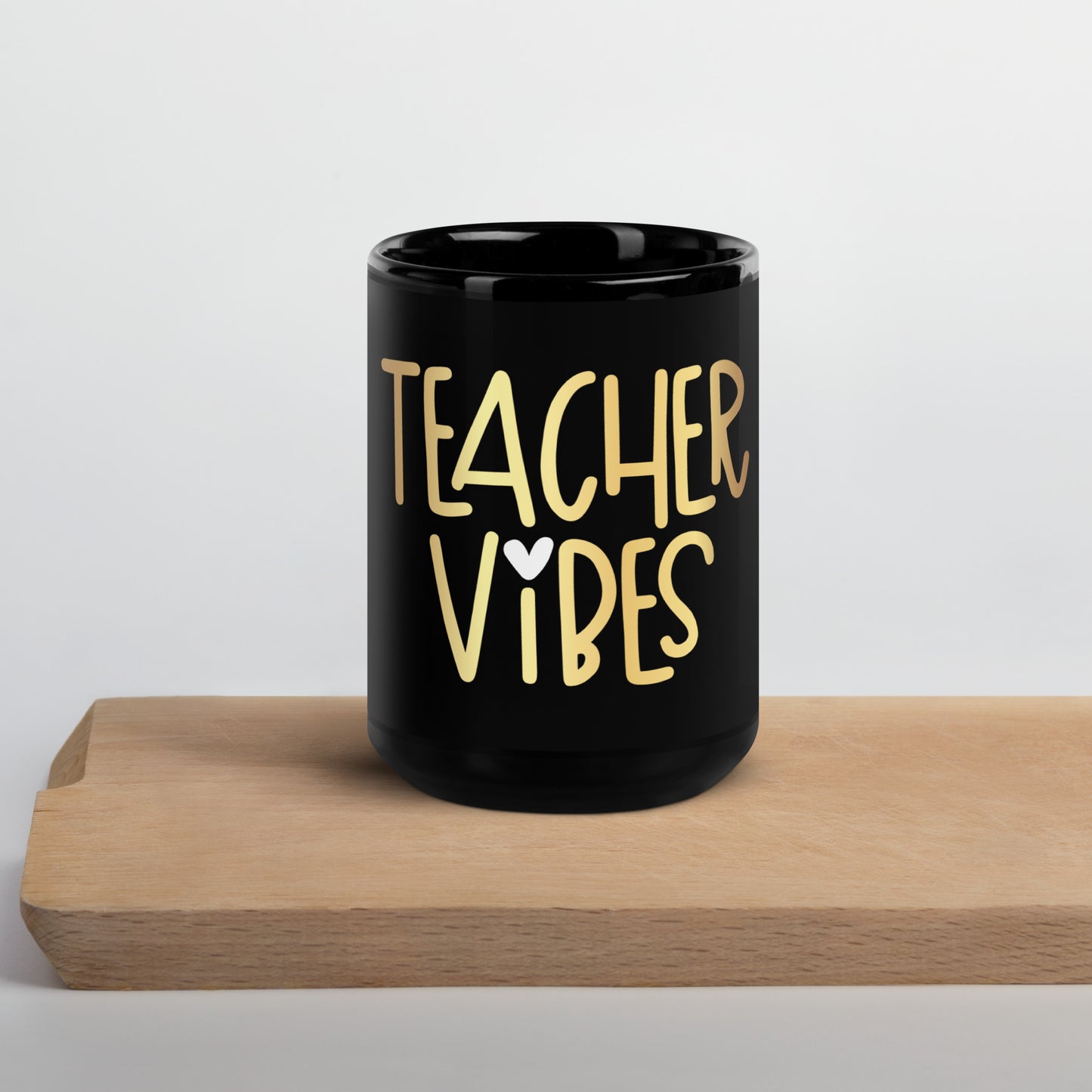 Black Glossy Mug - Teacher Vibes