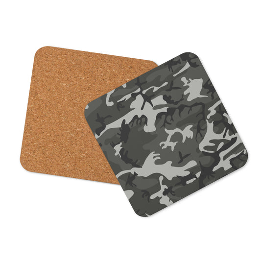 Cork-back coaster - Shades of Green Camouflage