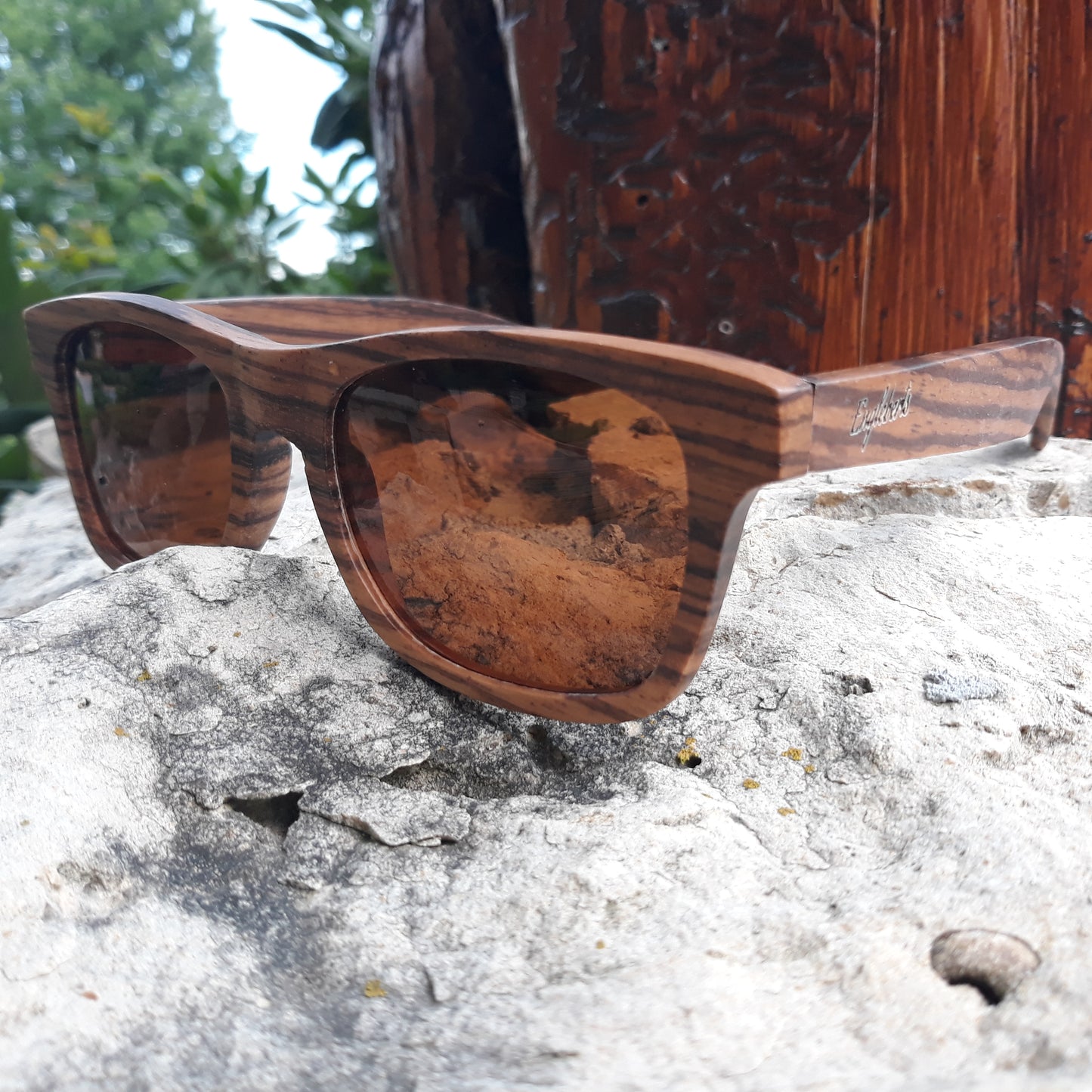 Zebrawood Full Frame Polarized Sunglasses
