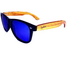 Zebrawood Sunglasses with Blue Polarized Lenses