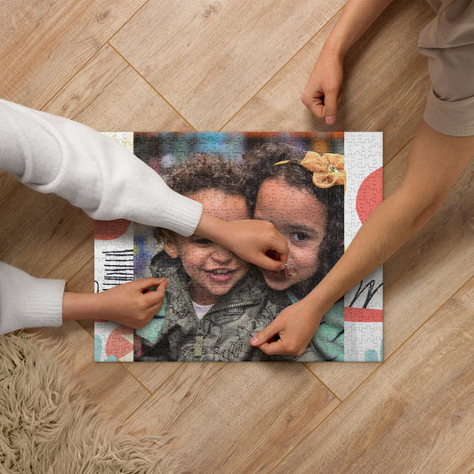Jigsaw puzzle - Big Sister & Little Brother Love (Personalize it)