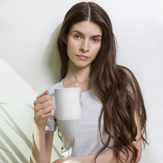 White glossy mug - The True Builder's Of Society Are Women