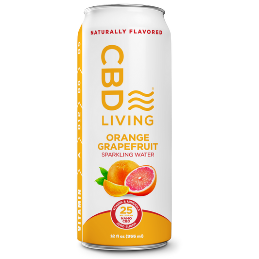CBD Orange Grapefruit Sparkling Water 12 pack