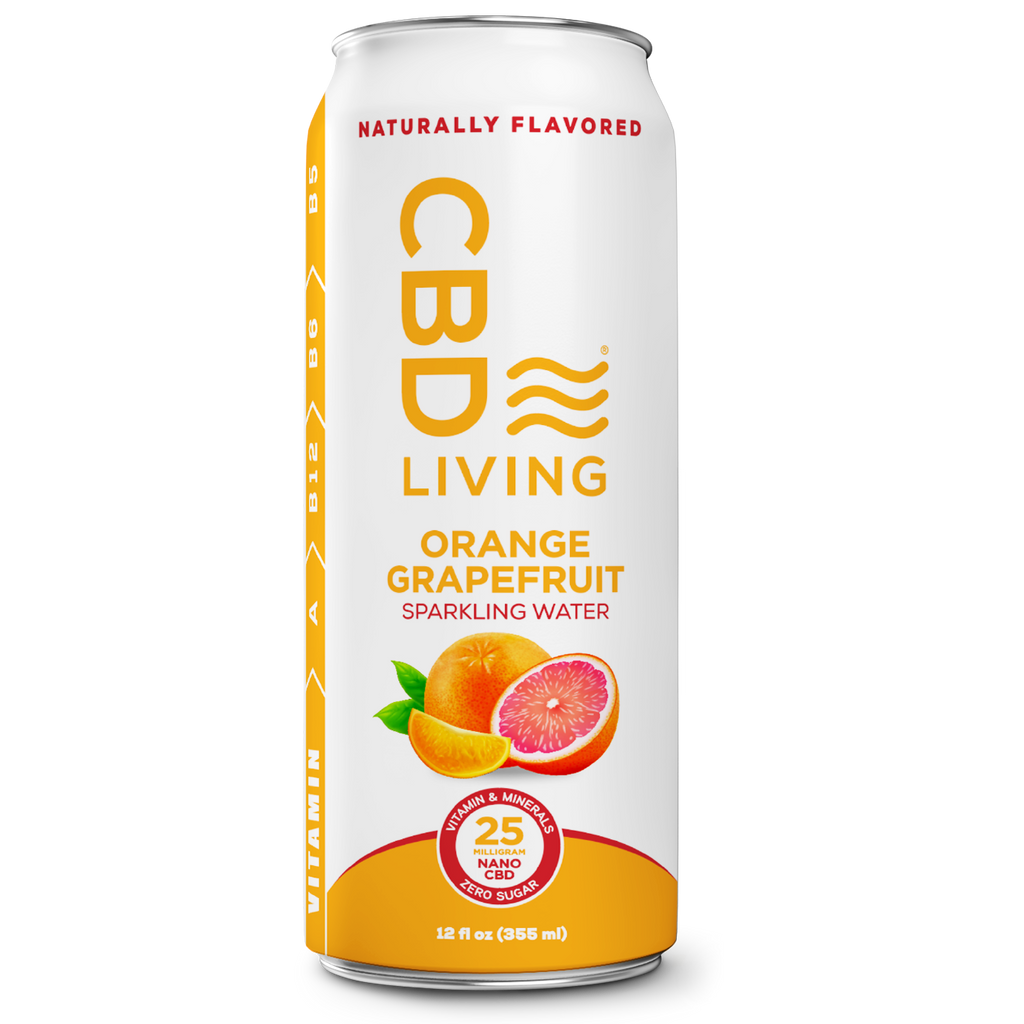 CBD Orange Grapefruit Sparkling Water 4 pack