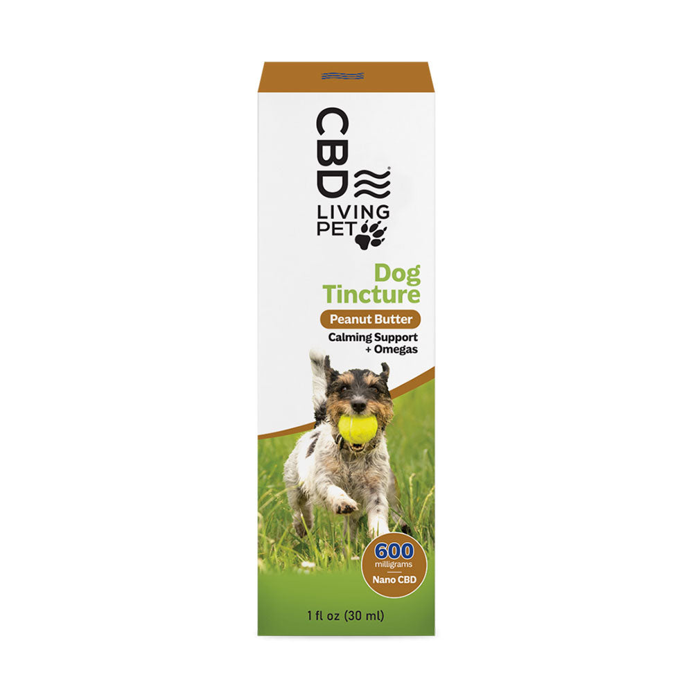 CBD Dog Calming Tincture - Peanut Butter (300mg to 1000 mg)